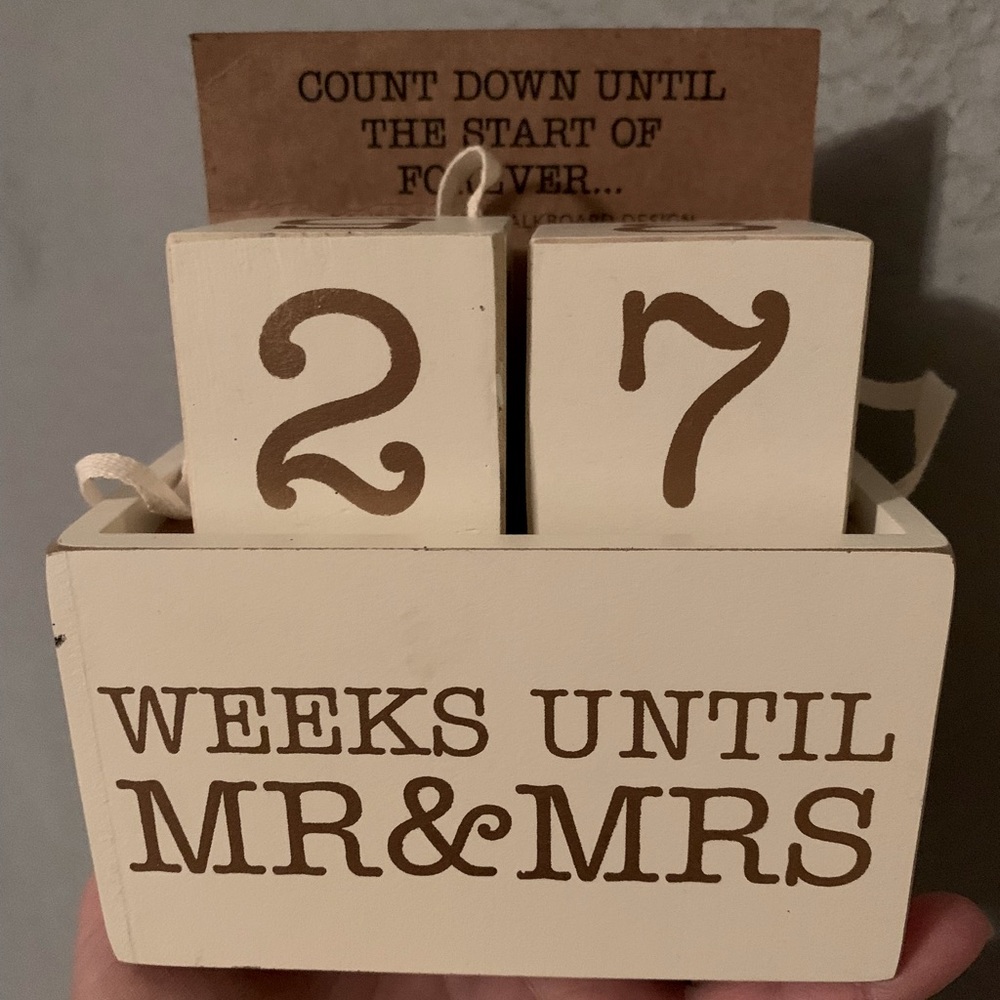 Wedding Countdown Calendar Blocks